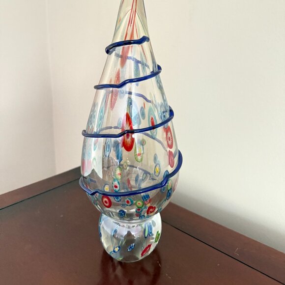 Large Vintage Murano Millefiori Glass Christmas Tree - Picture 4 of 12